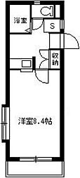クリアフローライト 1Kの間取図画像
