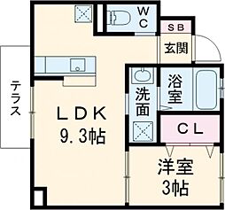 間取図画像 1LDK