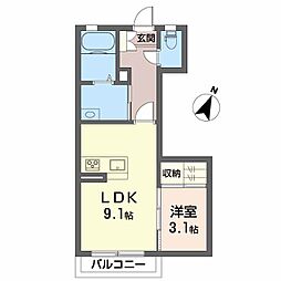 間取図画像 1LDK