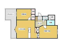 間取図画像 2LDK