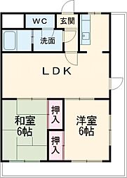 間取図画像 2LDK