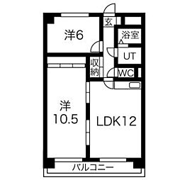 間取図画像 2LDK