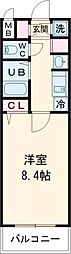 レオンコンフォート神戸西 1Kの間取図画像