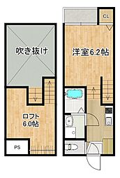 MODERN PALAZZO 西栄田Sunny Hill 1階1SKの間取り