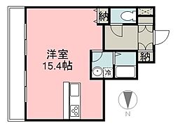 ロイヤルステージ庄内 ワンルームの間取図画像