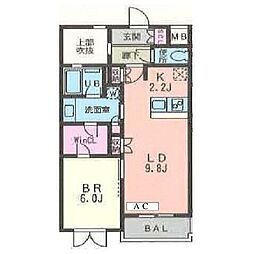 間取図画像 1LDK