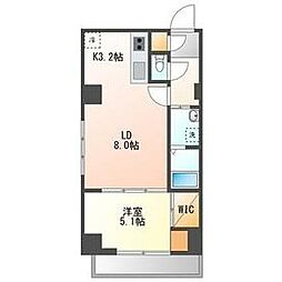 スペチアーレ・プリーモ 7階1LDKの間取り