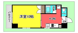 クレスト昭和中 1Kの間取図画像