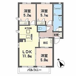 シャーメゾン東陽A 3LDKの間取図画像