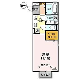 メゾン ド シュシュ　Ｃ 2階1Kの間取り
