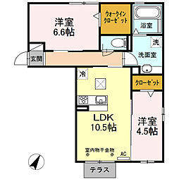 UnderForest4 2LDKの間取図画像