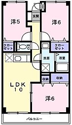 ビサイド大蔵谷 3LDKの間取図画像