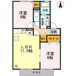 間取図画像 2LDK