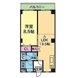 Y・Kビル 1LDKの間取図画像