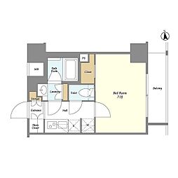 Ｔｈｅ　Ｇｒａｎｄ　Ｂｌｏｓｓｏｍ 5階1Kの間取り