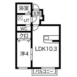 間取図画像 1LDK