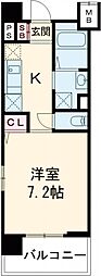 フィオレ・レジデンス出島海岸通 1Kの間取図画像