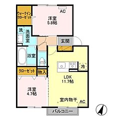 物件の間取り
