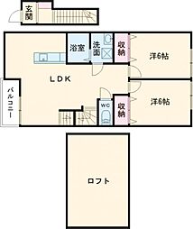 間取図画像 2LDK