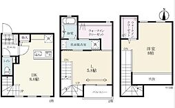 ロワイヤルアイランド織島II 1階1LDKの間取り