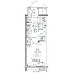 ディアレイシャス矢場町 10階1Kの間取り