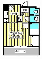 HF仙台レジデンスEAST 1Kの間取図画像