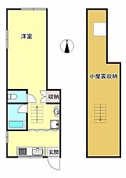 伊藤アパート 1階1Kの間取り