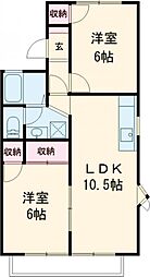 ハイムラマージュ 2LDKの間取図画像