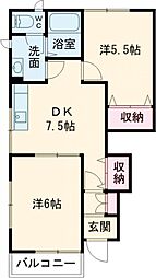 間取図画像 2DK