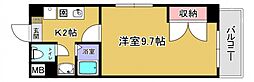 シャルマンＳ 2階1Kの間取り