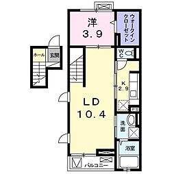 レジデンス坂の上 1LDKの間取図画像