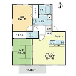 間取図画像 2LDK