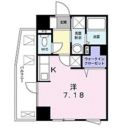 ステージグラシア 1Kの間取図画像