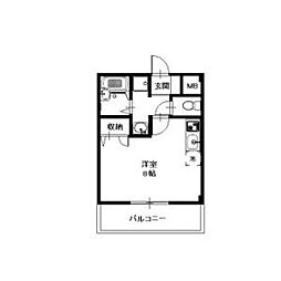 アムールMinerva 1LDKの間取図画像
