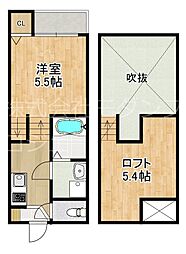 modernpalazzo 西時津A棟 1SKの間取図画像