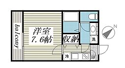ＳＯＬＥＩＬ　ＰＬＡＩＳＩＲ 2階1Kの間取り