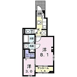 ソフィアグレイス 2Kの間取図画像
