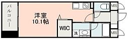 熊本市電A系統 河原町駅 徒歩3分の賃貸マンション 9階ワンルームの間取り