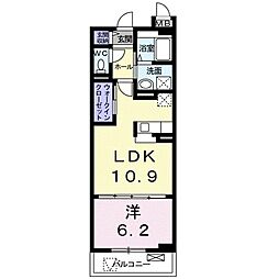 グランデ・カーサ・ケイ 3階1LDKの間取り
