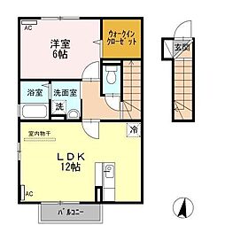 サンスクエアA 1LDKの間取図画像