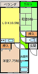 間取図画像 2LDK