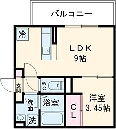 Sakura 1LDKの間取図画像