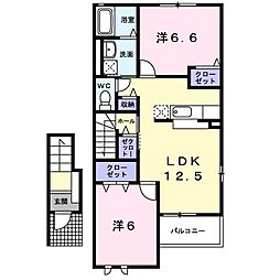 マリンサイド・Stwo 2LDKの間取図画像