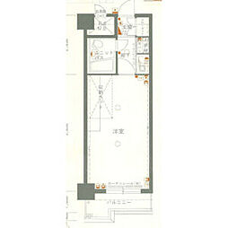 ダイアパレス仙台中央 1Kの間取図画像