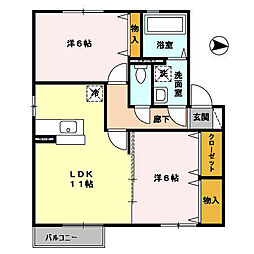 間取図画像 2LDK