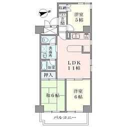 ヴェーネル滝沢 3LDKの間取図画像