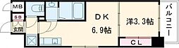 ＳＤグランツ神戸ランドマーク 4階1DKの間取り