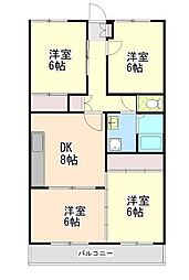 ファミール森園 4DKの間取図画像