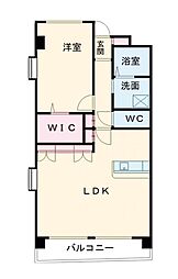 アメジスト・セラ 1LDKの間取図画像