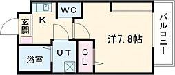エヌエムキャトフヴァントワ 1Kの間取図画像
